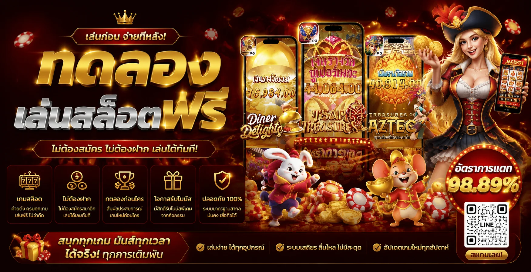 ทดลองเล่นสล็อต vkclub168 เล่นฟรีไม่ต้องฝาก